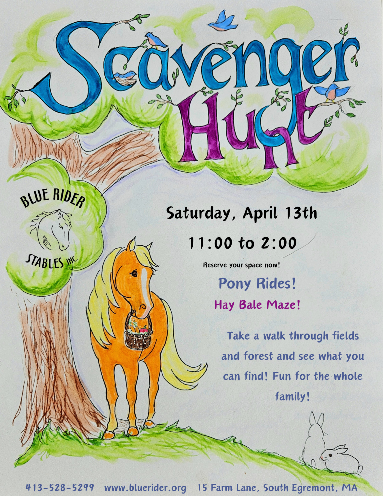 2024 Scavenger Hunt! April 13th, 11-2pm Fun for the whole family!